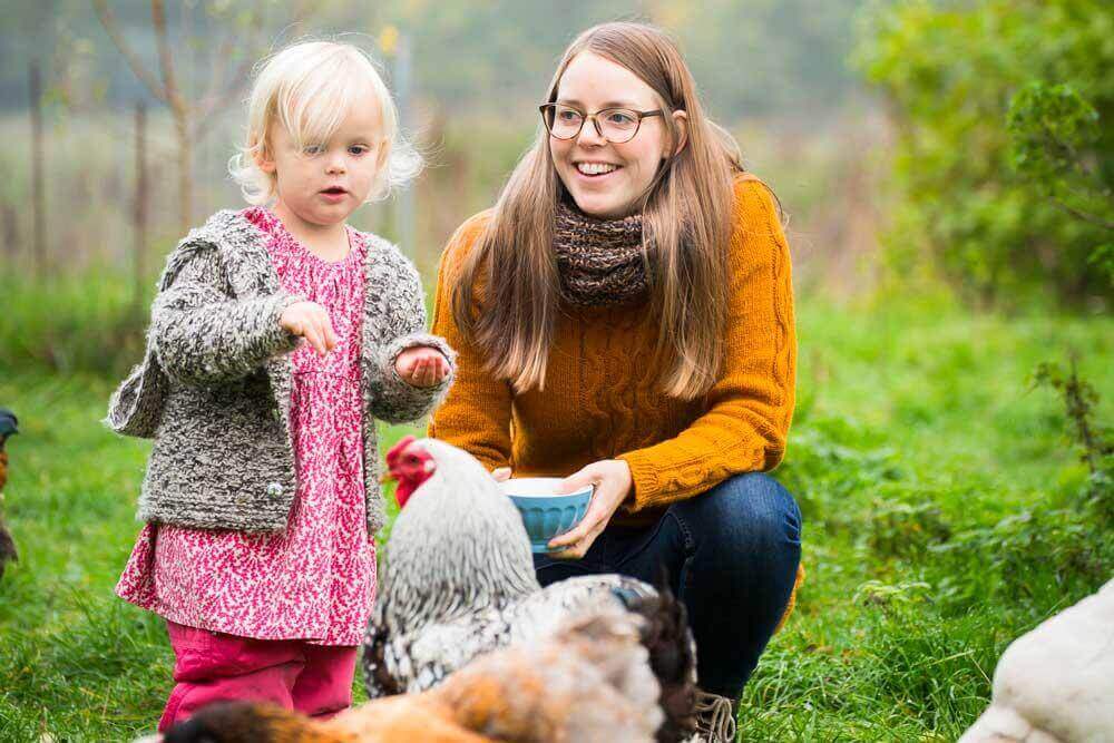Kvinne med Pompes sykdom og datter